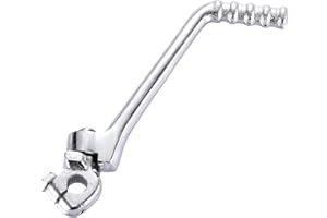 ‎WOOSTAR WOOSTAR Kickstarter Hebel Pedal 15mm Einstellbar Ersatz für 50ccm 70ccm 90ccm 110ccm 125ccm 150ccm Pitbike Dirtbike Silber