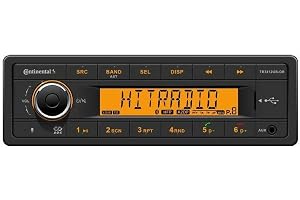 Continental 12 volt Bluetooth personbilradio, RDS-tuner, MP3, WMA, USB, 12 V TR7412UB-OR