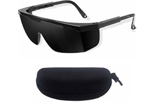 MisFun Laser Schutzbrille, Sicherheitsbrille mit Brillenetui, UV Schutzbrille IPL 190nm-2000nm, Blendschutzbrillen Laser Brille für Schönheit Laser Haarentfernung Rostentfernung Graviermaschinen