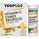 Youplus Vitamin C &Ccedil;inko Propolis 20 Efervesan Tablet, 4'l&uuml; Set