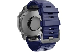Gransho - Bandas de reloj de silicona compatibles con Garmin Fenix 6X Pro/Fenix 6X zafiro, Fenix 3 / Fenix 5X Plus/5X zafiro – Liberación rápida – Elige color – Reloj correas