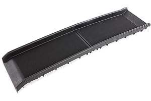 EASIPET Folding Dog Safety Plastic Car Ramp for Elderly or Disabled Dogs, (Black)