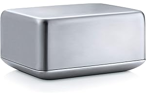 Blomus 63638 Basic Beurrier Moyen Format Acier Inoxydable Gris 12 x 9,7 x 5,8 cm