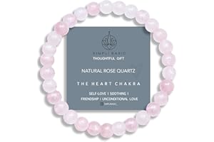 SIMPLÍ BASIC Natural Healing Crystal Bracelet – 6mm Chakra Gemstone Beads | Energy, Calm, Protection & Anxiety Relief | Unisex Jewellery Gift for Women & Men | Festival & Everyday Accessories