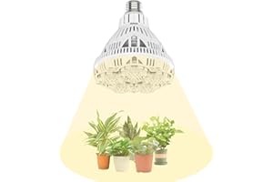 SANSI Ampoule Horticole LED E27 24W pour Plantes d'Intérieur, Lampe de Culture Plante à Spectre Complet pour Germination Croissance Floraison Fruit (PPF 40 μmol/s, Couvrage Vég 2x3 sq ft)