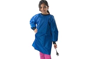 ND Sports Kids Waterproof Art Smock – Long Sleeve Painting Apron for Boys & Girls – Protective Artist Smock with Front Pocket – Ideal for Crafts, School & Home Activities