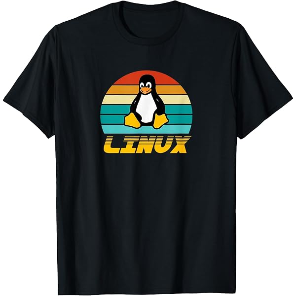 Linux Os T-Shirt Powered by Linux Tux Penguin Tee-Shirt T-Shirt
