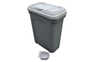 HH Home Hut Pet Food Storage Container 35L Dog Cat Animal Bin 16 KG Dry Feed 23KG Seed With food scoop and air tight seal