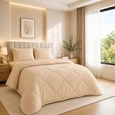 Formeya Bej Soft Silikon Yorgan &Ccedil;ift Kişilik 195 * 215