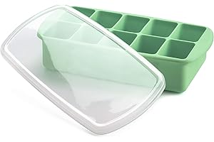 melii Silicone Baby Food Freezer Tray with Lid - Mint