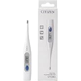 CITIZEN CTA303 Digital Thermometer Waterproof Antibacterial Case with Fever Alarm - Fast and Accurate Readings for Adults and