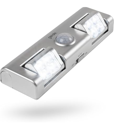 McShine LED Unterbauleuchte Mit Bewegungsmelder – 9 SMD LEDs, 80 Lm, Warmweiß, Batteriebetrieben