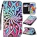 Produktbild Roreikes Samsung Galaxy S5 / S5 Neo Hülle, Galaxy S5 / S5 Neo Case, Hülle Muster Blume Strap Wallet Handschlaufe Cover Tasche Bunte Retro PU Leder Flip Case Handytasche Muster Schutz Hüllen im Bookstyle Handyhülle Ledertasche mit Stand Funktion Kartenfächer Magnetverschluss Magnet Etui Schale Schutzhüllen für Samsung Galaxy S5 / S5 Neo
