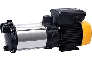 ESPA LEADER Bomba de Superficie Mistral 33 5M, 450 W, Caudal Máx 3.500 l/h, Altura 41 m, para Bombeo de Aguas Limpias, Riego y Conjuntos Hidroneumáticos, Acero de Fundición