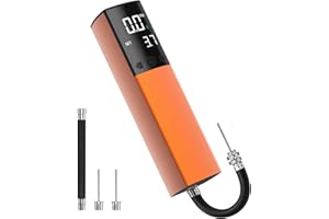 PUMTECK Electric Ball Pump, Smart Air Pump Portable Fast Ball Inflation with Precise Pressure Gauge and Digital LCD Display for Football Basketball Volleyball Football (2 Pin and 1 Spout)