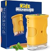 Kids Microscope, Temodu 2.0'' IPS Screen, 1000X Rechargeable Outdoor Electronic Digital Microscope with 8 LED Lights, Gift fo