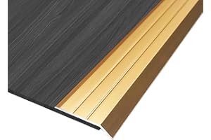 ZZLQIAN Seuil de Porte Barre | 2 pièces 90 x 3cm | profil d'adaptation | Rail de transition Sol | Baguette recouvrement Alu anodisé | Barre de finition | compensation de hauteur de 3-5mm