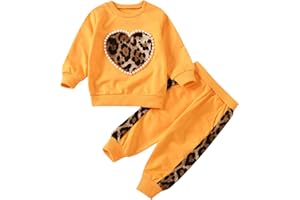 SoLu DAY8 Vetement Fille Hiver Pas Cher Jogging 1-6 Ans Ensemble Fille 2 Pièces Survetement Enfant Casual Tenu Habit Sport Pull Manche Longue Sweat + Pantalon