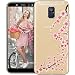 Produktbild OOH!COLOR Handyhülle kompatibel mit Samsung Galaxy A6 Hülle Silikon transparent Schutzhülle Samsung A6 2018 Case dünn Tasche Durchsichtig Soft TPU Etui Flexibel mit Motiv Rose Blumen
