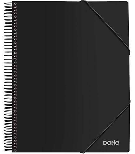 Cartellina A Spirale Personalizzabile Grafopl&aacute;s - 50 Buste Con Gomma, Colore Nero