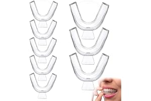 8Pcs Teeth Whitening Trays Moldable - Dental Guard for Teeth Protection & Whitening Tray Use - Reusable Mouthguard Teeth Doul