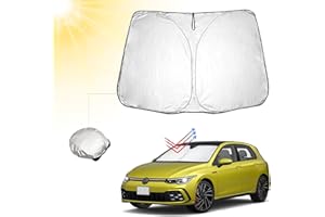 BIBIBO V*W Golf Mk8 - Parasol para Coche con protección UV Compatible con Volkswagen Golf 8 2020-2024, Golf 8 MK8 Parasol para Parabrisas Delantero, protección contra Rayos UV, Plegable