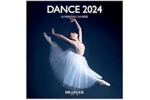 DRAEGER PARIS 1886 DRAEGER Paris | Duży kalendarz ścienny 2024 do zawieszenia 29 x 29 cm |16 miesięcy siedem-23 do grudnia 24 | 7 języków | Kalendarz biurowy, dom, miesięczny | Dekoracja, organizacja | Papier z