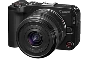 Canon EOS R50 V Mirrorless Camera Kit with RF-S14-30mm F4-6.3 is STM PZ Lens – Black | 24.2 MP APS-C Sensor, 4K Video, Compact Design