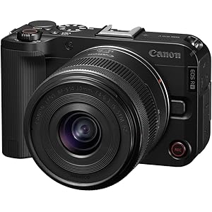 Canon EOS R50 V Mirrorless Camera Kit with RF-S14-30mm F4-6.3 is STM PZ Lens – Black | 24.2 MP APS-C Sensor, 4K Video, Compact Design