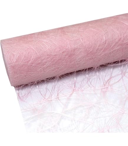 Sizoflor Runner Da Tavolo Rosa Chiaro, Rotolo Da 25m X 30cm, In Poliestere, Perfetto Per Decorazioni