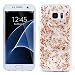Produktbild iProtect Samsung Galaxy S7 biegsame TPU Soft Case Hülle Glitzer Pailletten Design in Rosegold