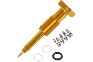NICECNC Air/Fuel Mixture Screw Adjuster for MIKUNI BSR BS CVR CV Carburetor Compatible with Suzuki DRZ400S DRZ400SM,Gold