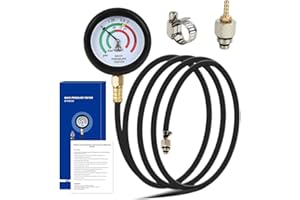 MOTOCOCHE Kit de prueba de presión de retorno de escape, Prueba de presión de retorno de escape M12 M18, Kit de prueba de catalizador, Prueba de presión inversa de escape para pruebas de catalizador y