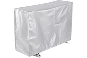 VODUNS Housse Climatiseur Extérieur 96x40x70 CM Couverture de Protection Compresseur de Climatisation Pompe à Chaleur Étanche Imperméable Anti-poussière Anti-neige Résistante aux UV en Polyester Taille 1 PC