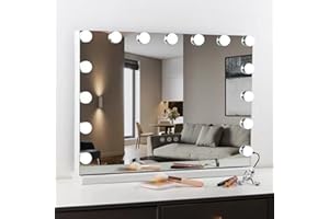 Tophehan Vanity Mirror Hollywood Makeup Mirror Lighted Cosmetic Mirror with LED lights Bulbs (70cm x 55cm)