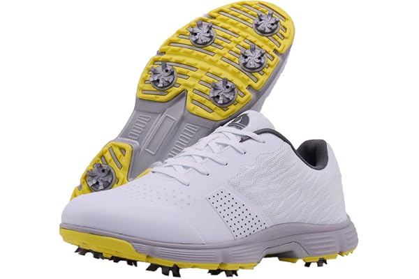 Vattentäta Golfskor, Mäns Fyra Säsonger Alla Väder Spiked Golfstövlar, Klassiska Snörningskor Utan Halkar, Professionella Golfsportsneakers