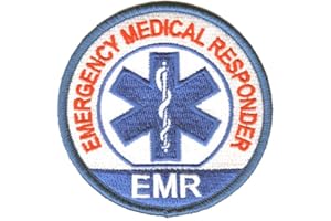 911 MARKET EMR - Ecusson brodé 100% Urgence Medical Responder FR First - F 154