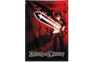 Grupo Erik - Poster Black Clover, Toile Murale Tissu 70 x 100 cm | Poster Manga, Décoration Murale, Kamekono