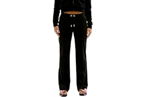 Juicy Couture Tina Track Pants Samtige Sweathose Trainingshose mit Kordelzug Jogger für Sport Freizeit Fitness in Versch. Farben Pantaloni Casual Donna