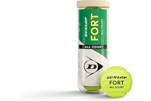 DUNLOP Fort All Court TS tennis ball - for sand, hard court and grass (3 balls)
