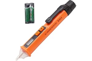 CHALI Electrical Tester Pen, Non Contact Voltage Tester Dual Range 12V-1000V/48V 1000V Electrical Testers Inductive Volt Stick Electric Tester Pen with NCV, LED Flashlight, Alarm, Electrical Tools & Testers