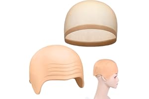 BVSRCP Glatzenkappe, Latex Haut Farbe Glatze Maske,Glatze Deckel Glatze Haut, Kopfbedeckung Für Karneval, Halloween, Haarlose Perücke Für Faschingskostüme