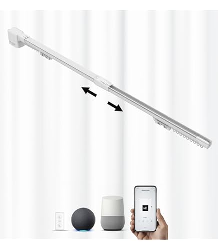 Binario Motorizzato Per Tende - Con Telecomando, Alluminio, Fino A 6.13m, No WiFi - Foto 12