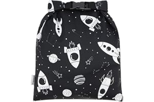 Hisprout Grab and Go Waterproof Washable Reusable Diaper Wet Bag(Rocket)