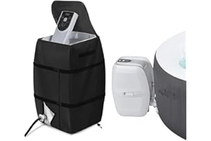 Ellxen Hot Tub Cover, for Spa Heater Pump Cover, for Waterproof Dustproof Insulated Pump Cover for Outdoor Bathtub,Weather Resistant Proof Lazy Spa Heater Cover for Tub,Pool,Outdoor