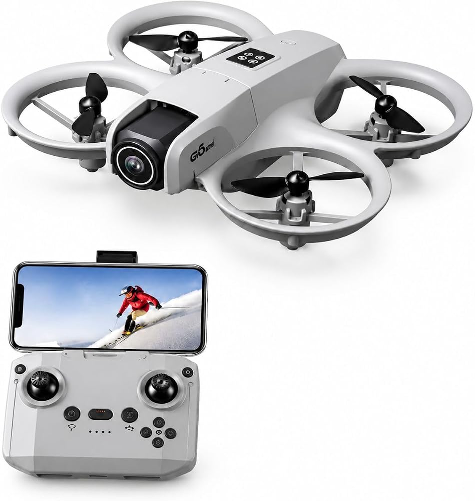 T1 Pro Kameralı Mini Drone, Telefon Bağlantılı Kumandalı Quadcopter, Koruma Halkalı Başlangıç Seviyesi Drone