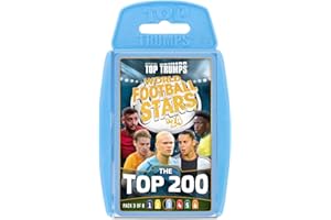 Top Trumps World Football Stars Top 200 Card Game Pack 3, Play with Haaland, Benzema, Otamendi and Navas, educational gift for ages 6 plus