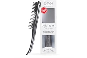 Tangle Teezer Spazzola districante Chrome Ultimate per capelli bagnati e asciutti, elimina i nodi e riduce la rottura per capelli lisci e ricci, argento notte