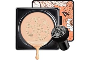 COXNSXX Pilzkopf Luftkissen BB Creme CC Creme Foundation Cover Concealer sogar Hautton Basis BB Make-up Feuchtigkeitsspendende, aufhellende Pigment Liquid Foundation(Natürlich)