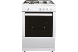 Statesman MAXI60GSF Single Cavity Gas Cooker, Integrated Grill, 60cm, White